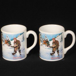 2 Tim Hortons Skating Pond coffee mugs